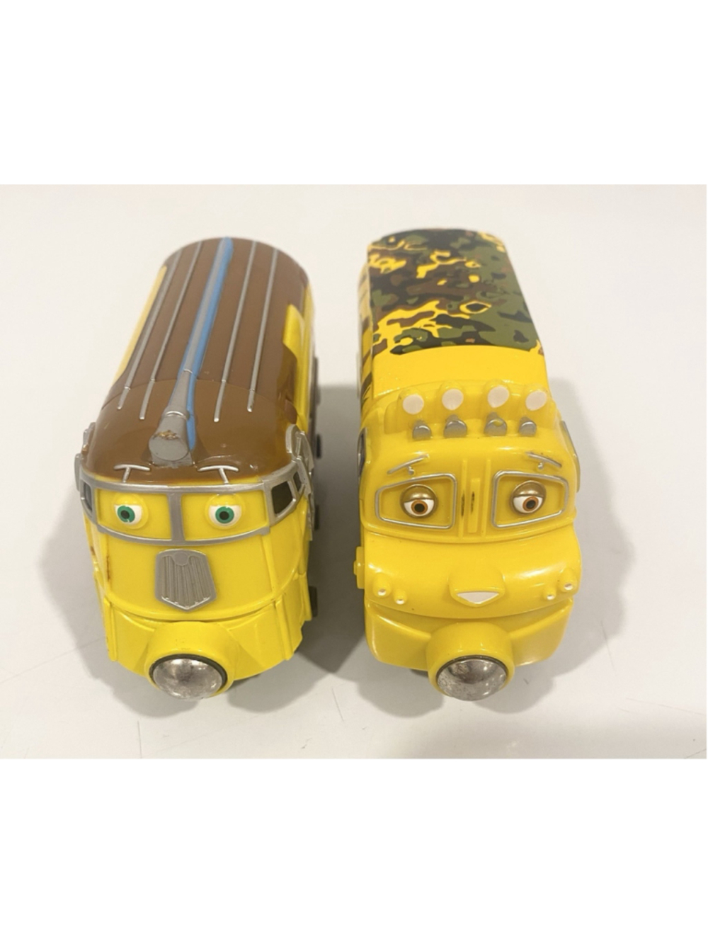 Chuggington Wooden Railway Frostini & Mtambo Train Lot Learning Curve Rare